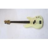 Squire P-Bass Fender Precision style electric bass guitar serial number IC 061028531 in pearl