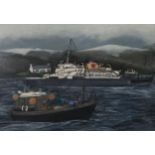 RICHARD J. WAWRO (BRITISH 1953-2006) APPROACHING SKYE Pastel, signed lower right, dated June (19)75,