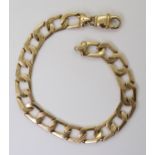 A 9ct gold curb chain bracelet, length 22cm, weight 20.8gms Condition Report:Available upon request