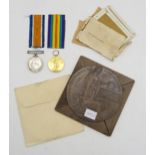 A WW1 British War Medal and Victory Medal pair, awarded to 2nd Lieutenant Charles Stuart Hall,