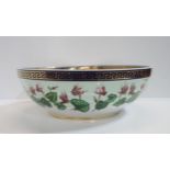 A large Versace Giardino bowl decorated with cyclamen Condition Report:Available upon request