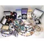 A collection of vintage costume jewellery to include items by Miracle etc Condition Report:No