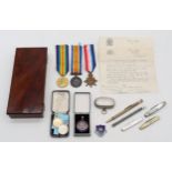 A WW1 British War Medal, Victory Medal and 1914-15 Star trio, awarded to S-1885 Pte. J. McEwan,