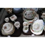 A collection of ceramics and glass mainly plates, dishes etc Condition Report:No condition report