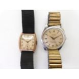 A 9ct gold case Tudor ladies watch circa 1935, inscribed inside the case stamped 9ct, and a gents