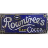 An enamel Rowntree's Elect Cocoa advertising sign Condition Report:Available upon request