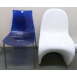 A 20th century Verner Panton for Vitra Glow chair, 83cm high, miniature model of the Verner Panton