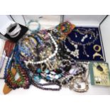 A Parker fountain pen, and a collection of costume jewellery, to include necklaces, bracelets and