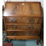 A 20th century mahogany fall front writing bureau Condition Report:Available upon request