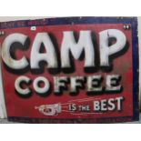 An enamel Camp Coffee advertising sign Condition Report:Available upon request