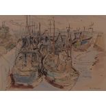 CONTEMPORARY SCHOOL HARBOUR Watercolour, signed lower right 'H.M. Macleod', 26 x 35cm Together