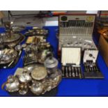 A collection of EPNS including a 58 piece Embassy cutlery anteen, by Viners of Sheffield, a