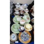 Assorted  tea and coffee cabinet cups and saucers including crown Staffordshire, Beswick,