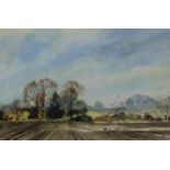 JAMES FREW Landscape, signed, watercolour, 30 x 45cm and a print (2) Condition Report:Available upon