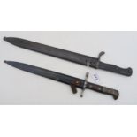 A WW1 Imperial German K98 "Butcher" bayonet by Packohlinger & Co., Solingen, the blade, measuring