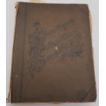 A German Briefmarken Sammelbuch stamp album, containing a mix of 19th century international