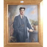 A gilt framed portrait of a gentleman signed K. Hart 1911  Condition Report:Available upon request