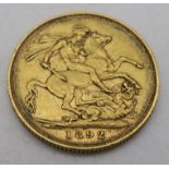 SOVEREIGN COIN VICTORIA AUSTRALIAN SYDNEY MINT 1892 8 grams Condition Report:Available upon request
