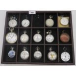 A collection of pocket watches, to include two with London silver-cases (one with movement signed