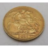 SOVEREIGN COIN GEORGE V AUSTRALIAN PERTH MINT 1911 8 grams Condition Report:Available upon request