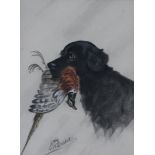 L. W. FRASER Hunting dog, Pastel on paper, signed lower left, 20 x 15cmTogether with another