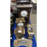 A collection of clocks including two carriage clocks Condition Report:No condition report