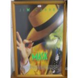 The Mask, starring Jim Carey, theatrical release poster, framed under non-reflective glass,