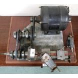 A 20th century Grindturn Eng Co Shrewsbury No56 counter top lathe with 240/250 volt motor