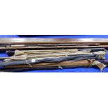 Assorted fishing split cane fishing rods, to include a Hardy Neo Cane Glen Etive model, others by