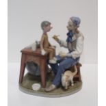A Lladro group of Pinocchio and Giuseppe, impressed number 5396 Condition Report:in good