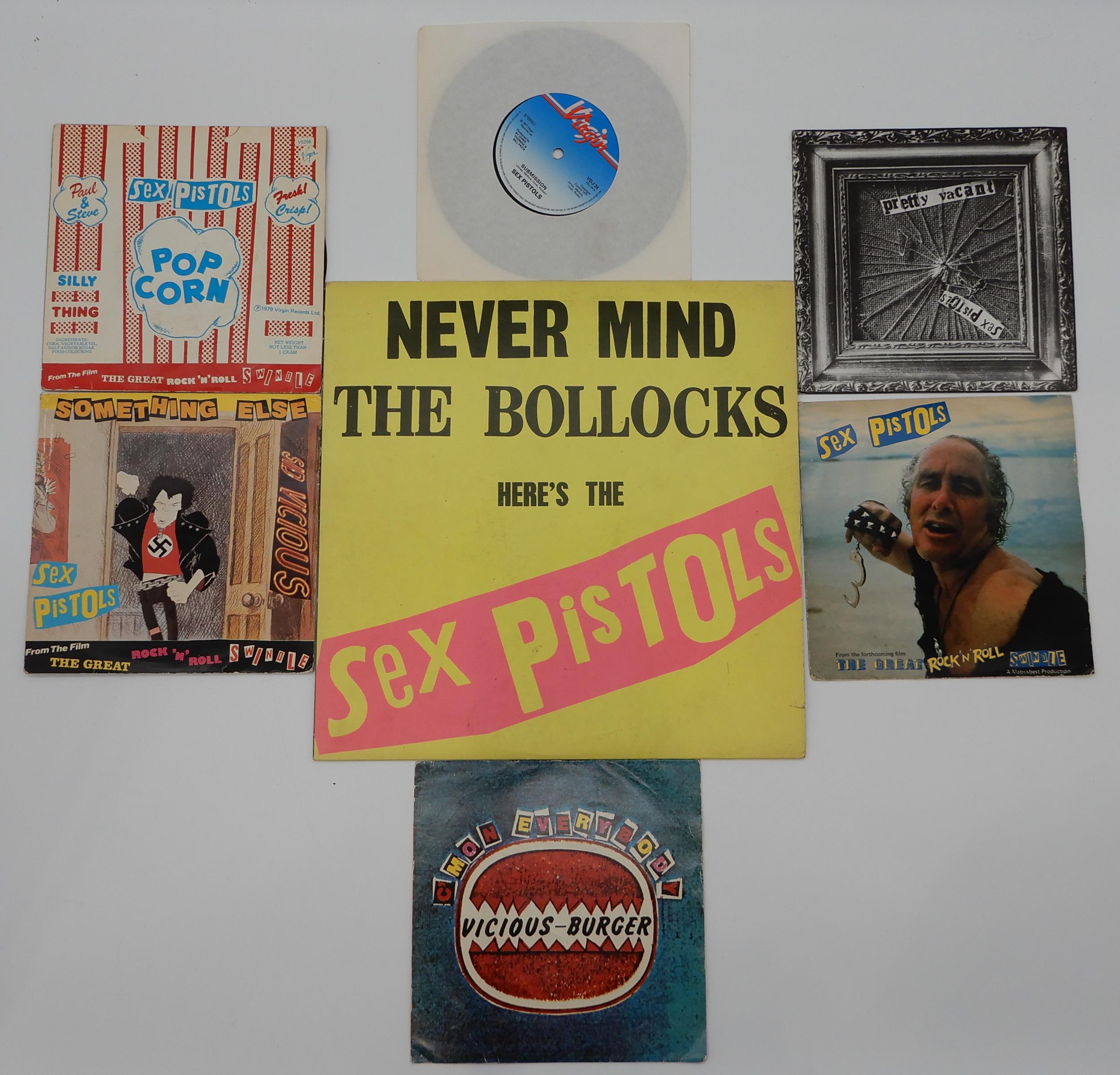 VINYL RECORDS a good copy of Never Mind the Bollocks here's the Sex Pistols V2086 run out V2086 A