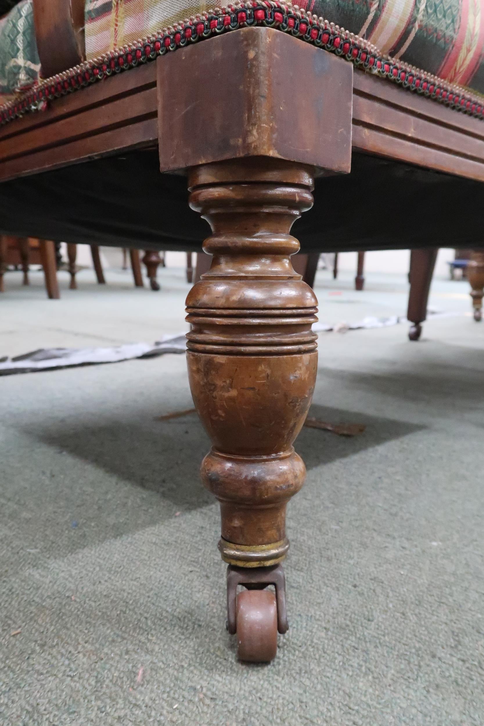 A Victorian mahogany open armchair, 97cm high x 72cm wide x 78cm deep and accompanying nursing - Image 6 of 8