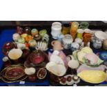 A collection of decorative ceramics including Carlton Ware, Radfords, Poole pottery etc Condition