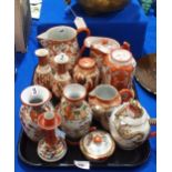 A collection of Kutani ceramics including jugs, vases etc Condition Report:Available upon request
