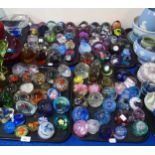 A large collection of glass paperweights including Caithness, Selkirk, Tweedsmuir etc Condition
