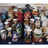 A collection of toby jugs and a two Burleighware Sally in Our Alley jugs Condition Report:No