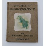 Potter, Beatrix The Tale of Johnny Town Mouse Frederick Warne and Co., 1908, 1st ed., 1st issue,
