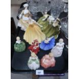 Ten assorted Royal Doulton figures Condition Report:No condition report available.