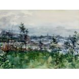 JAMES REVILLE (BRITISH 1904-2000) HAAR OVER DUNDEE Watercolour, signed lower right, dated 1973, 43 x