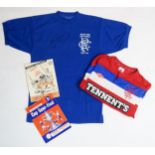 Rangers F.C. A Scottish Cup Final 1977/78 shirt signed by John Greig, a copy of Rangers Football