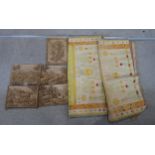 Woven textile panels and floor covering Condition Report:No condition report available.