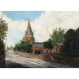 SCOTTISH SCHOOL EASTHAM CHURCH Oil on board, signed lower right 'I. Curtis', 30 x 40cm Together with