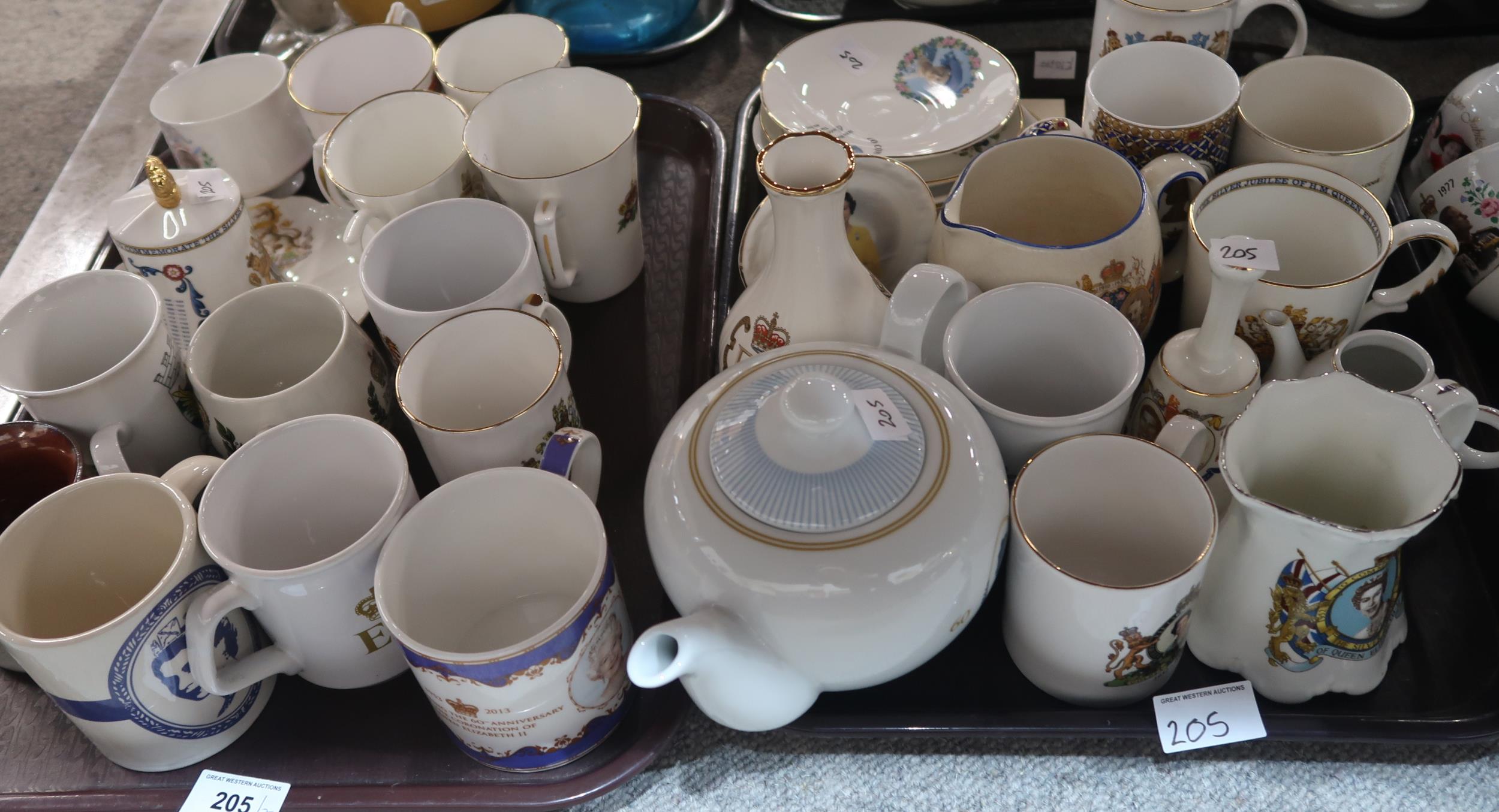 A large quantity of commemorative mugs and plates etc Condition Report:No condition report - Image 2 of 3
