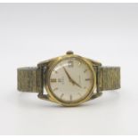 A gold plated Omega Seamaster Automatic, with gold plated expanding bracelet. Condition Report:Not