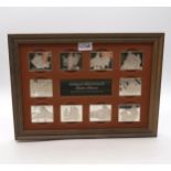 Norman Rockwell's Fondest Memories First Edition Proof Set/Solid Sterling Silver framed set