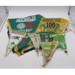Celtic F.C. A large collection of Celtic supporters' pennants, 1960s and later Condition Report: