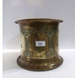 A Beldray brass planter, with stylised Art Nouveau relief decoration Condition Report:Available upon