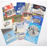 A collection of 1950s and later football programmes, with teams including Preston north End,