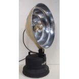 A mid 20th century Barber Electrical Services Ltd heat lamp with Edison style bulb  Condition