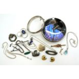 A collection of Scandinavian silver jewellery to include early Georg Jensen, Elvik and Norne, a